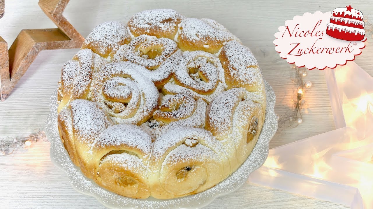 Leckerer Bratapfel-Hefekuchen 🤤 I weihnachtlicher Kaffekuchen I Rezept von Nicoles Zuckerwerk