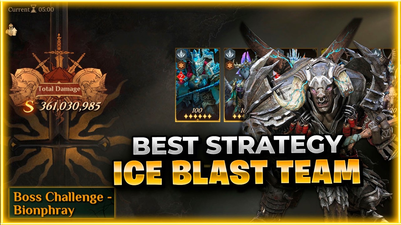 Use This Strategy! Boss Challenge Bionphray Ice Blast Team Dragonheir: Silent Gods x Dragonstride