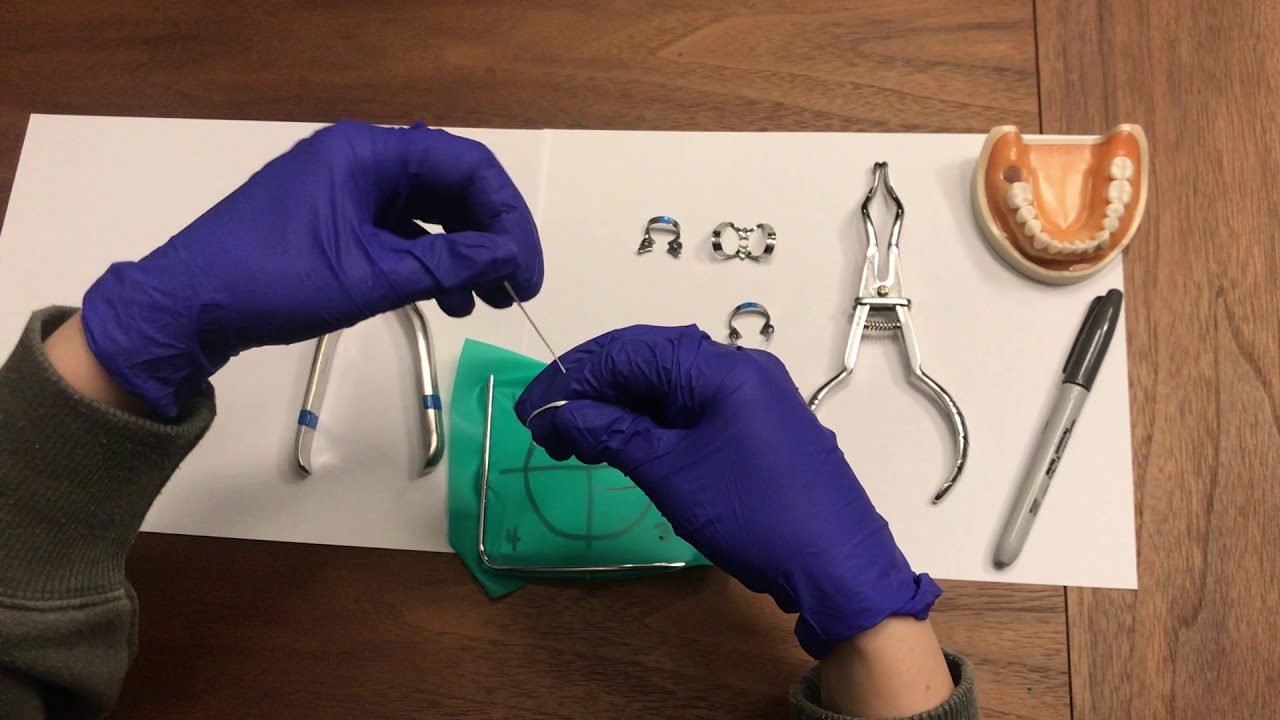 Punching the rubber dam for posterior teeth
