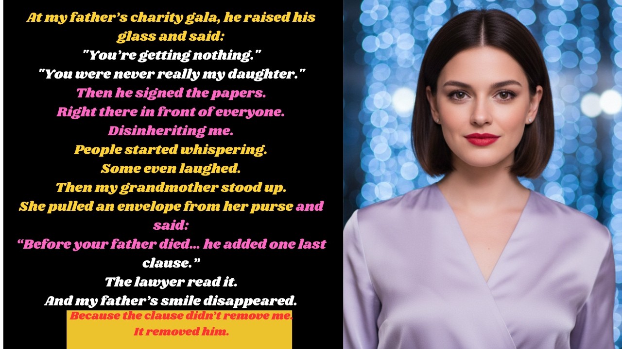 At His Charity Gala My Father Said I Was Disinherited — Then The Lawyer Stood Up