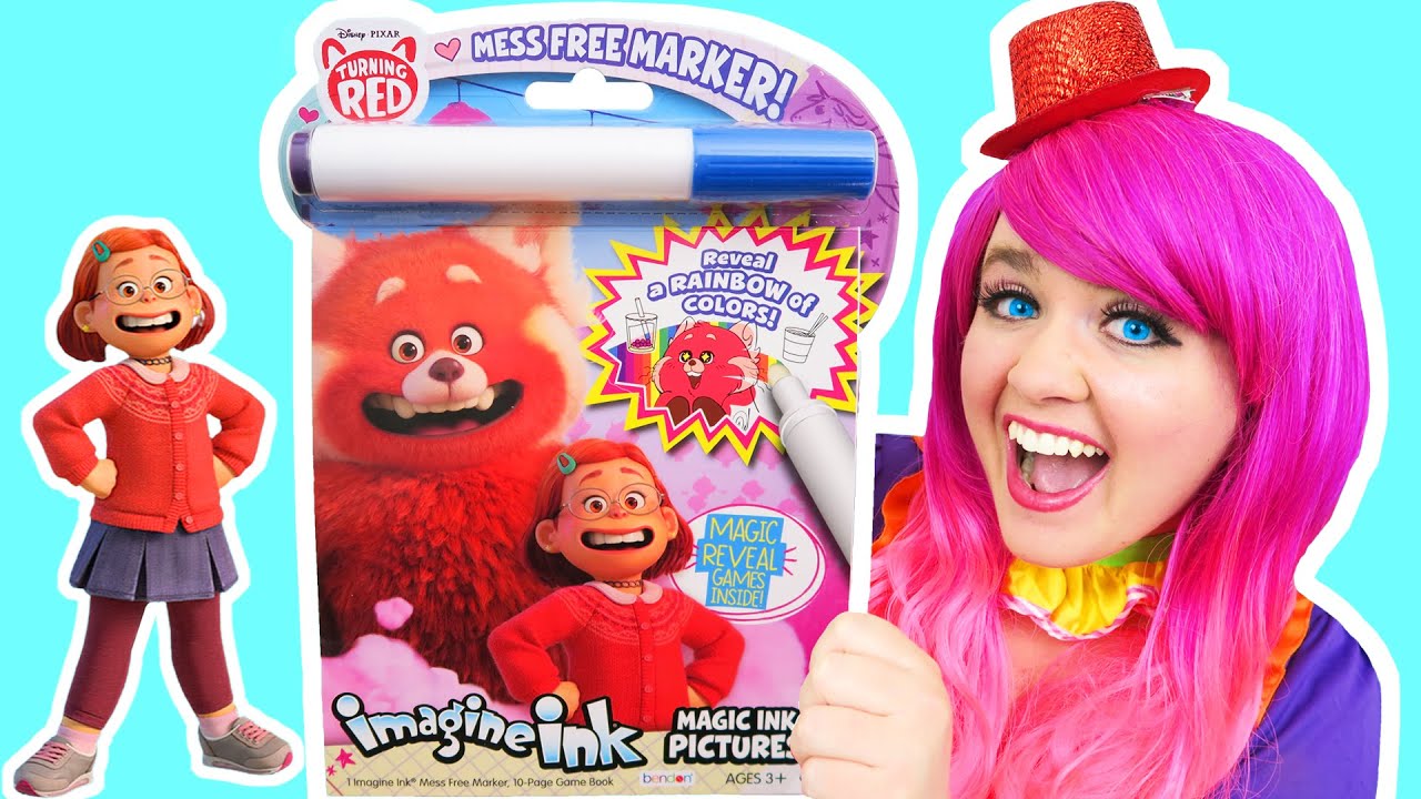 Coloring Turning Red Magic Ink Coloring Book | Imagine Ink Marker