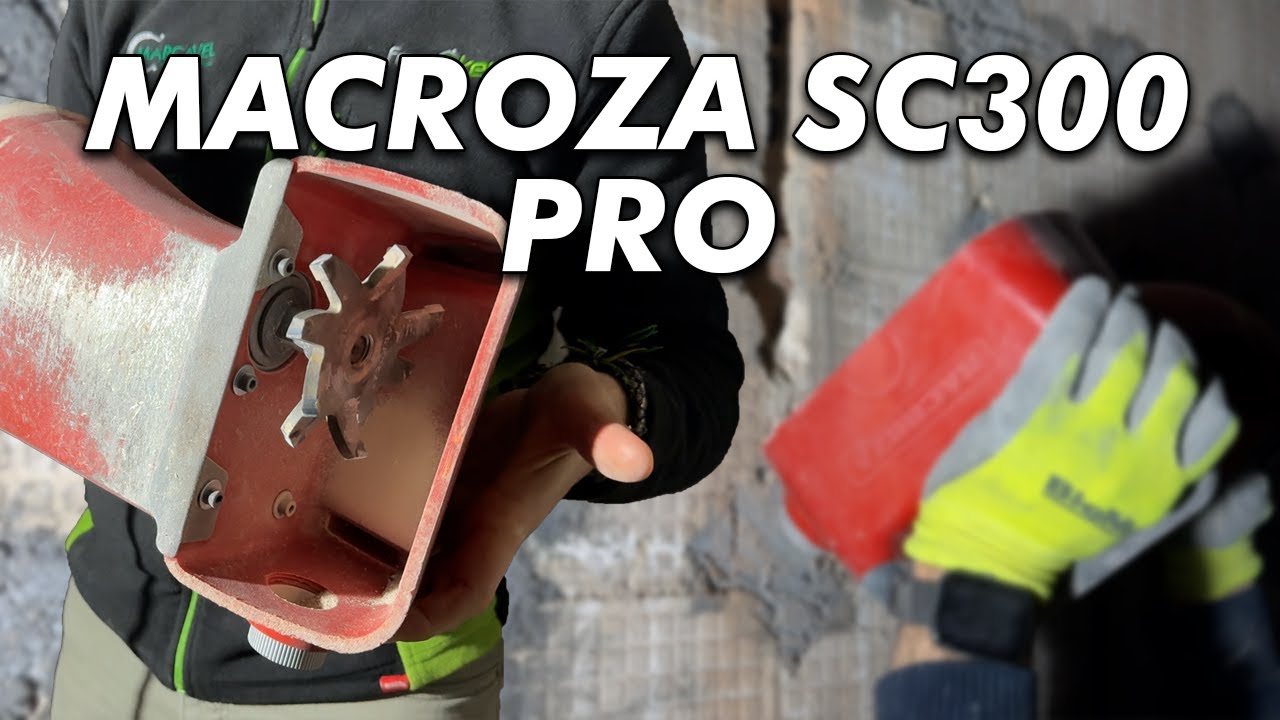 Así es TRABAJAR con la ROZADORA de PARED MACROZA SC300 PRO