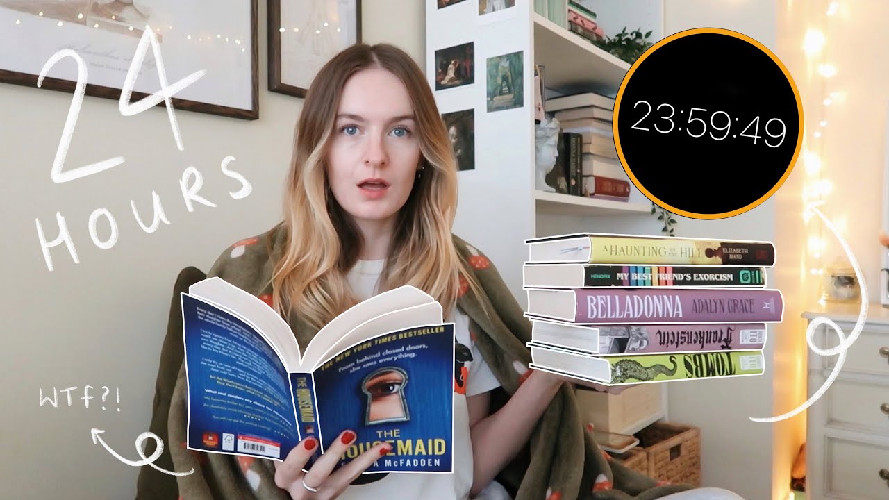 Сколько книг я смогу прочитать за 24 часа? *Влог чтения без спойлеров*