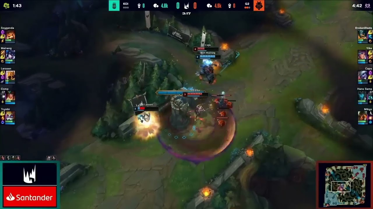 G2 vs KOI turning into Iron 4 for a second
