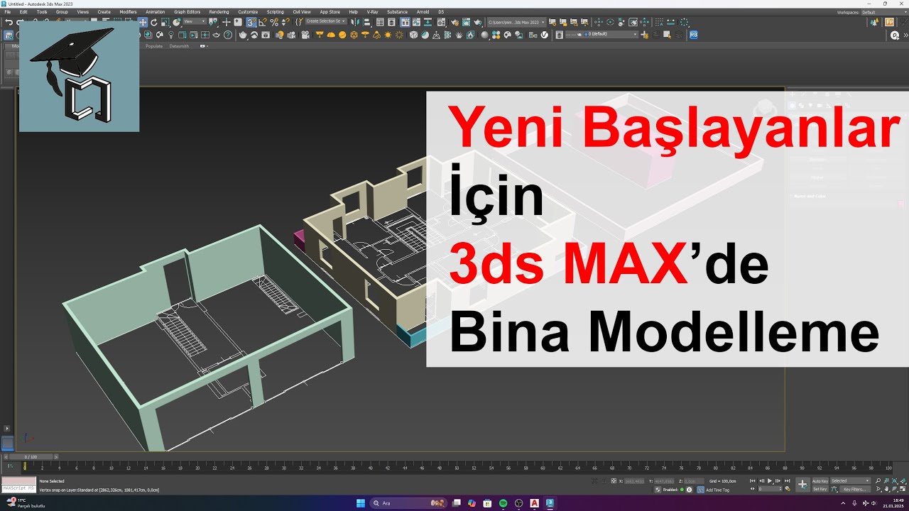 Yeni Baslayanlar için 3ds MAX'de Bina Modelleme Bölüm 1