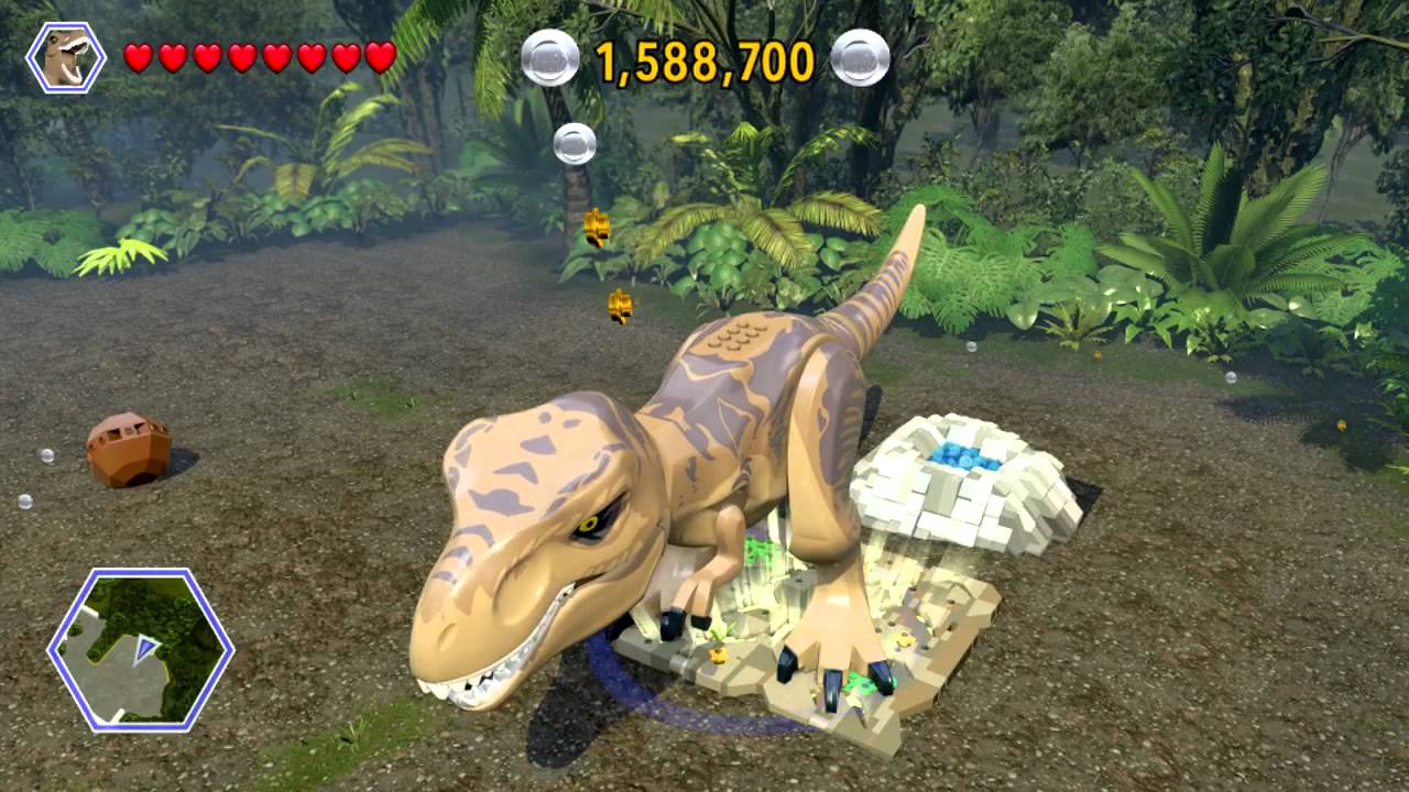 LEGO Jurassic World 100% Guide - Indominus Territory (Jurassic World Hub) All Collectibles