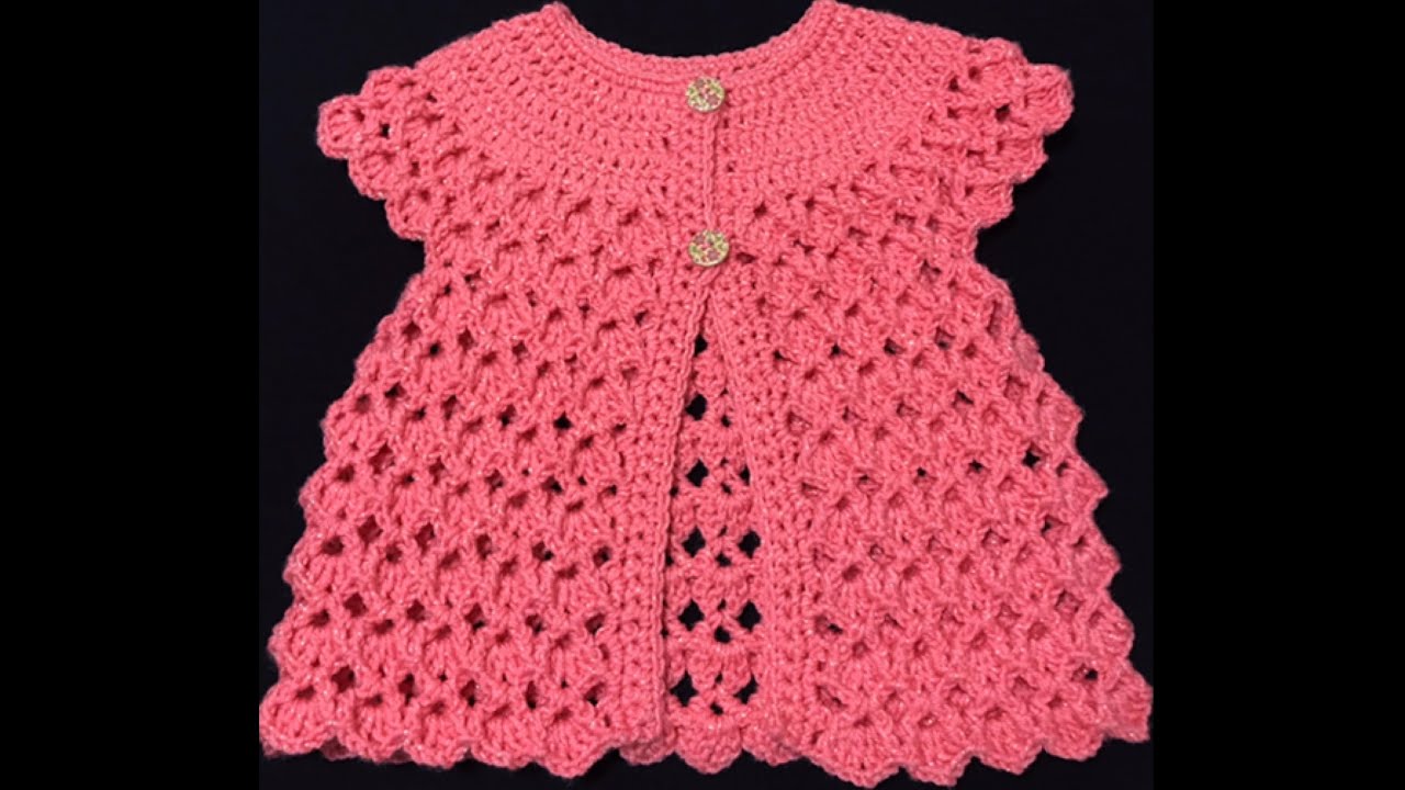 Chaleco tejido a crochet o ganchillo para niñas 1 a 8 años paso a paso, Bolero, Crochet for Baby