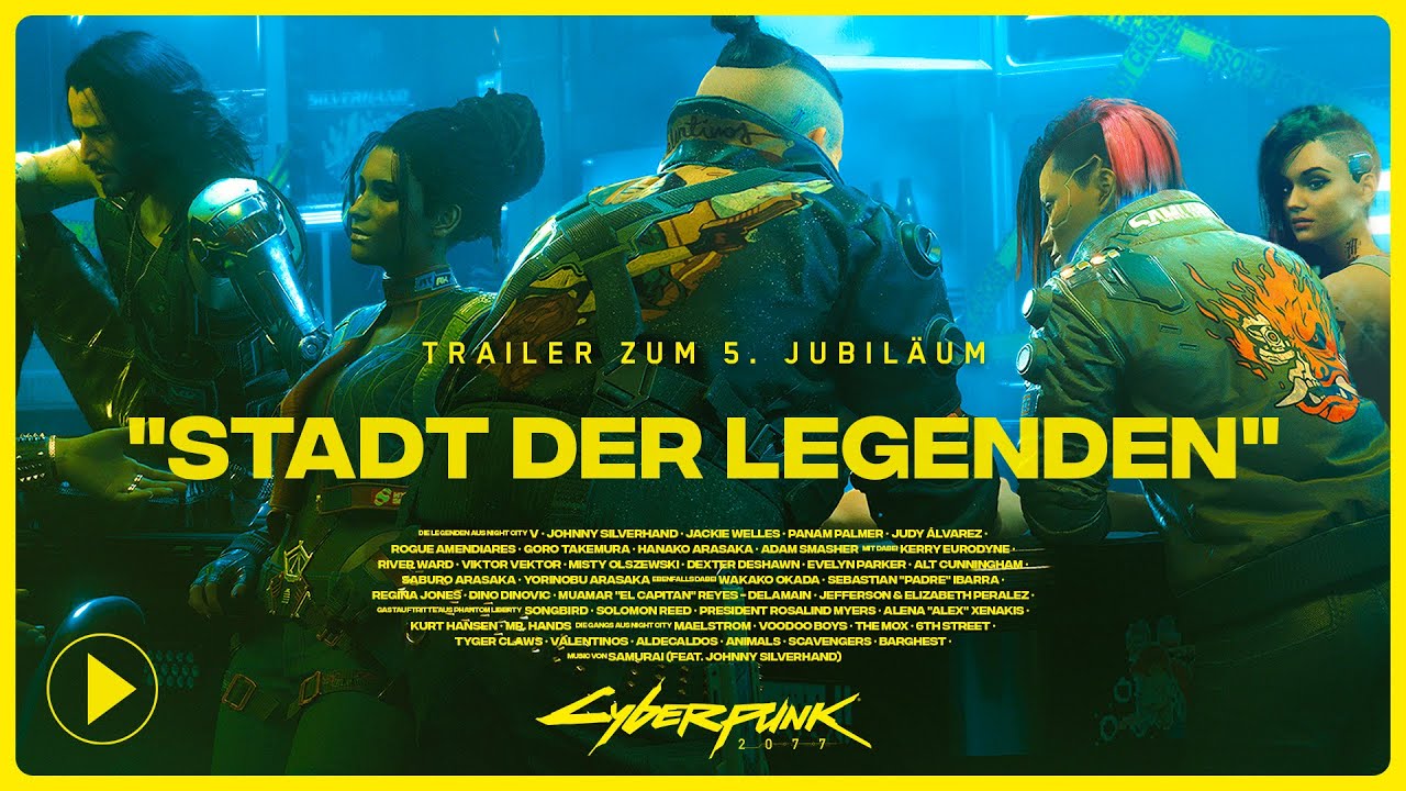 Cyberpunk 2077: Trailer zum 5. Jubil&auml;um