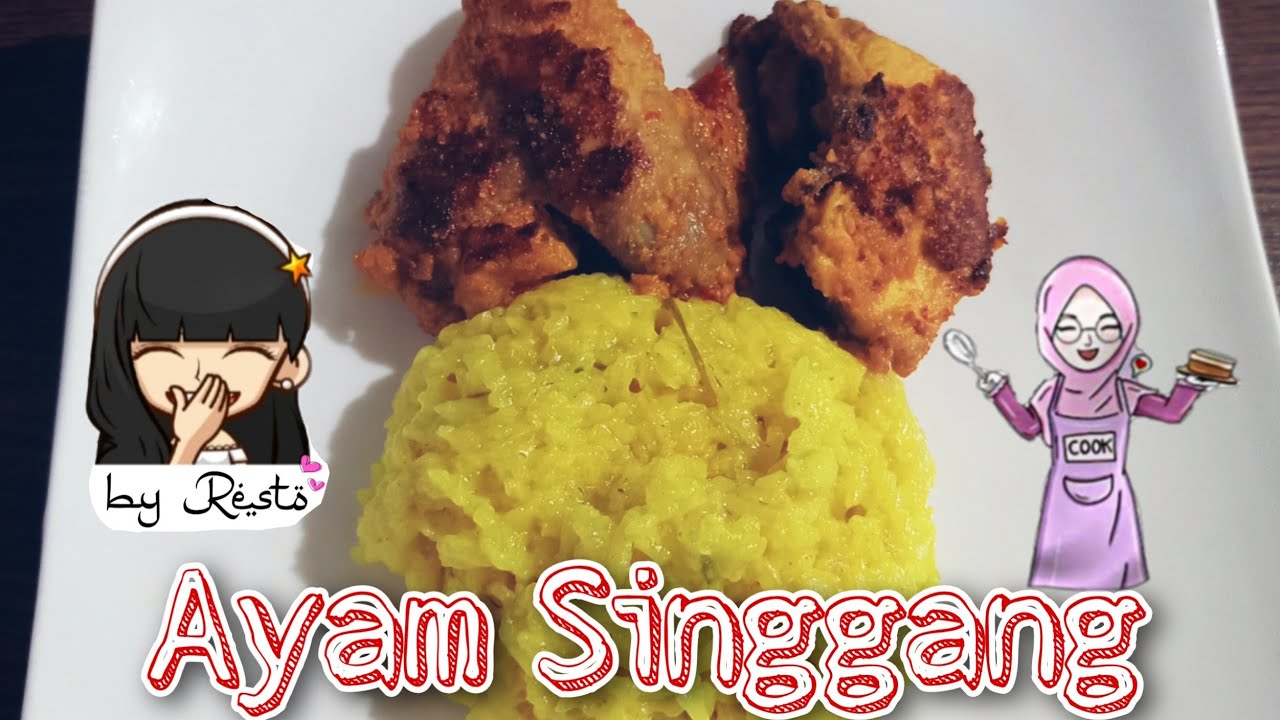 Ayam singgang & ketan kuning