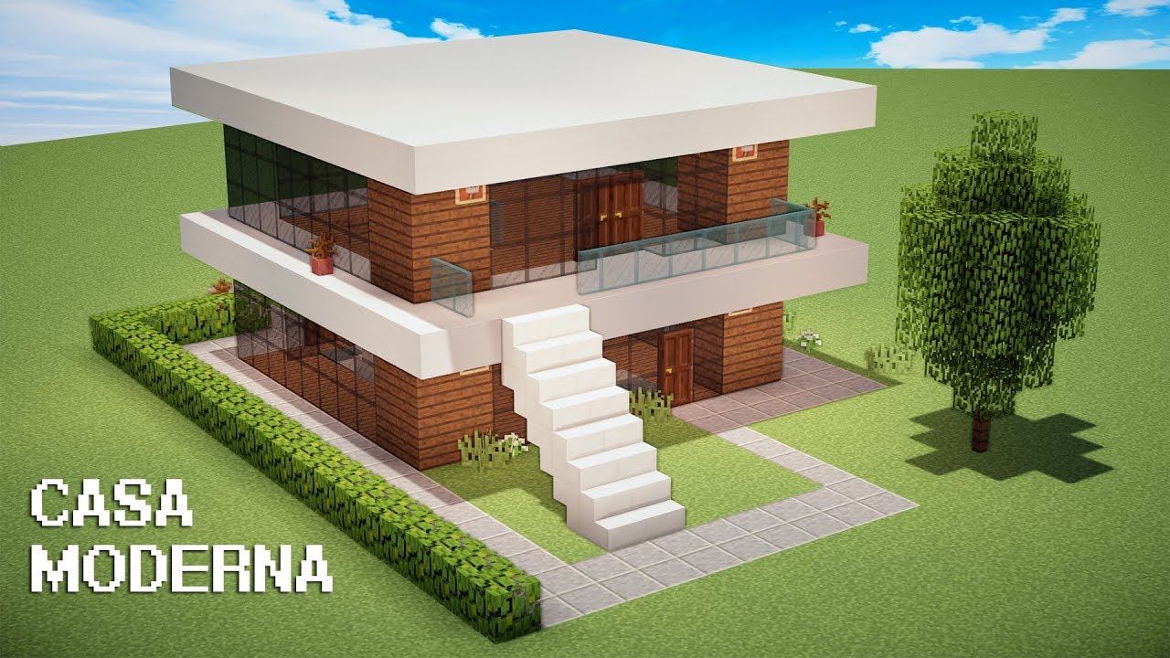 Minecraft Tutorial : CASA MODERNA SIMPLES