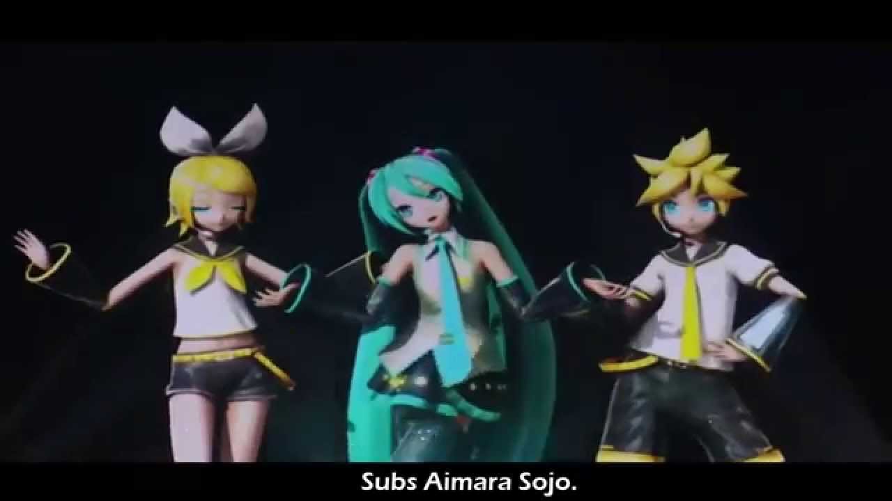【Shake It!】Hatsune Miku and Kagamine Rin & Len - Live (Sub esp) HD