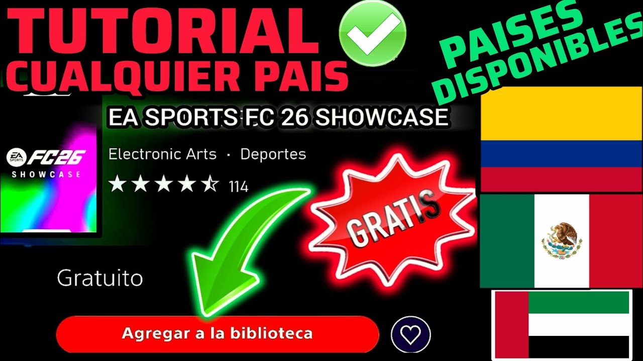 SOLUCI&Oacute;N DESCARGAR FC 26 SHOWCASE en PS4 y PS5 ✅