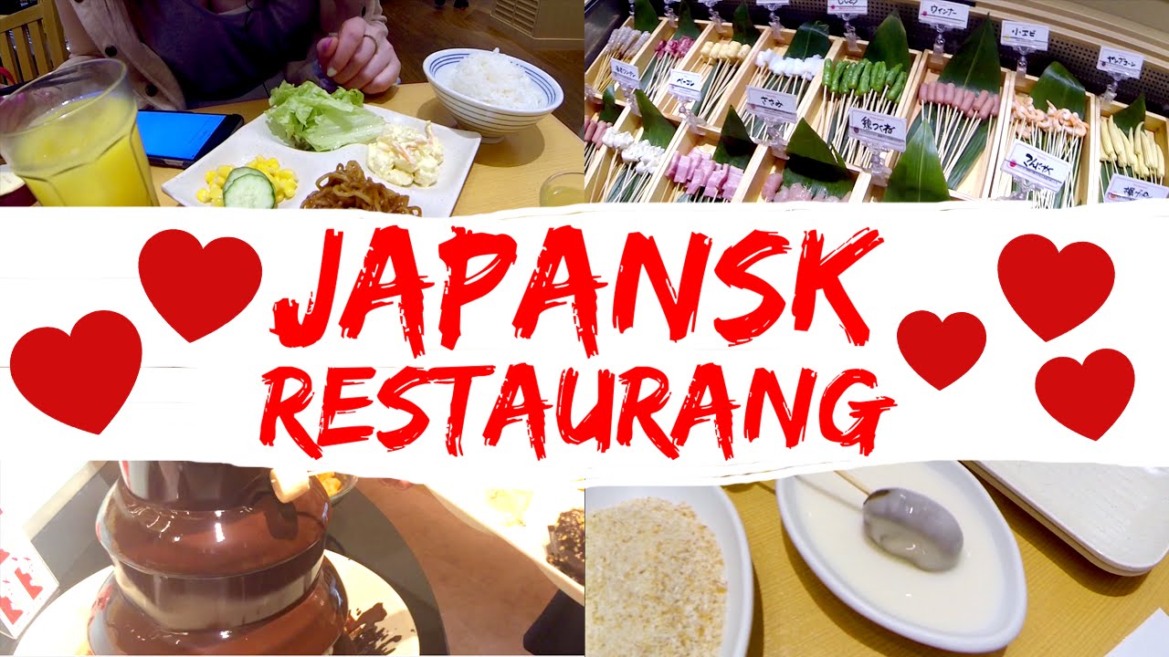 ♥ Japansk restaurang | Choklad fontän, fritera egen mat