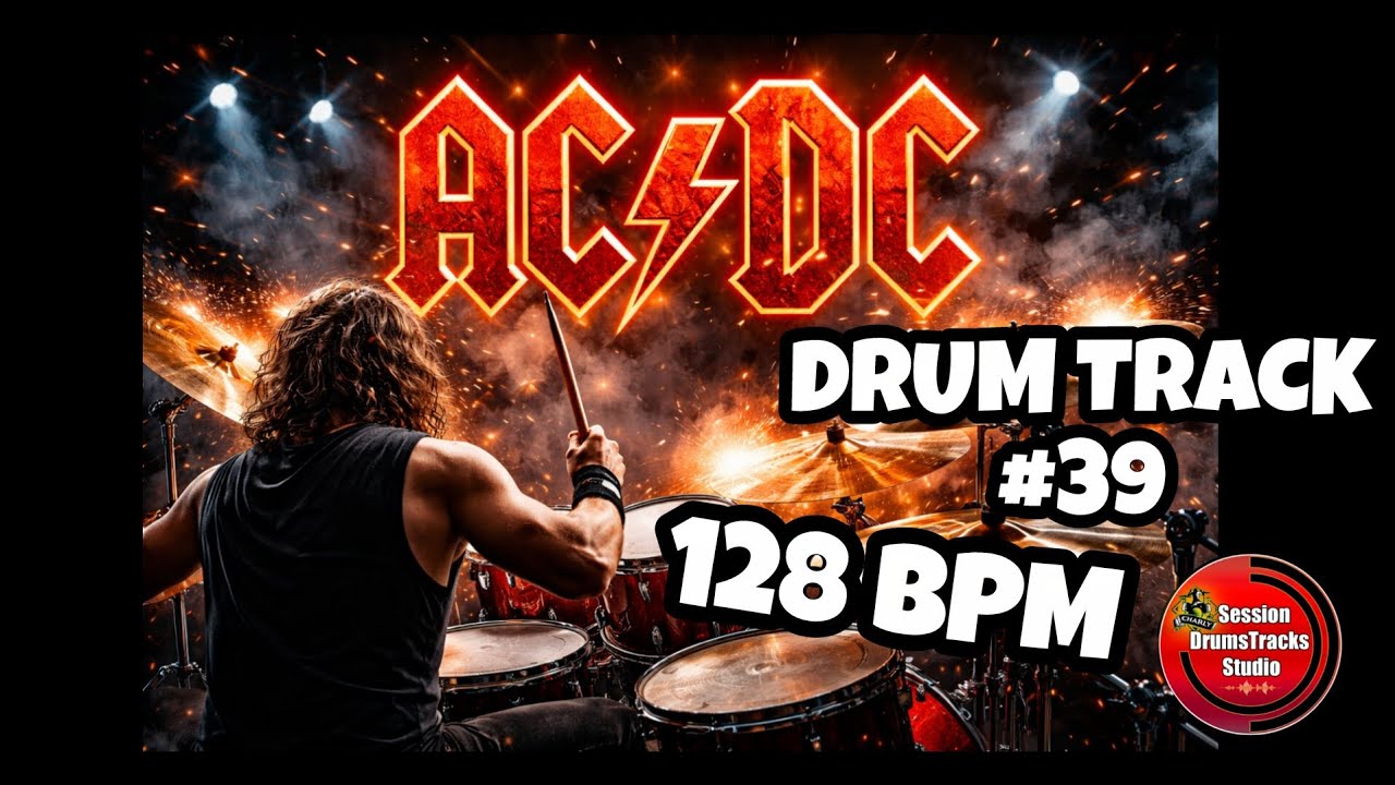 Drum Track #39 |  Hard Rock estilo AC/DC