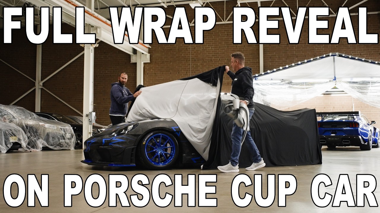 Porsche GT4 Cup Car Full Custom Wrap Unveiling