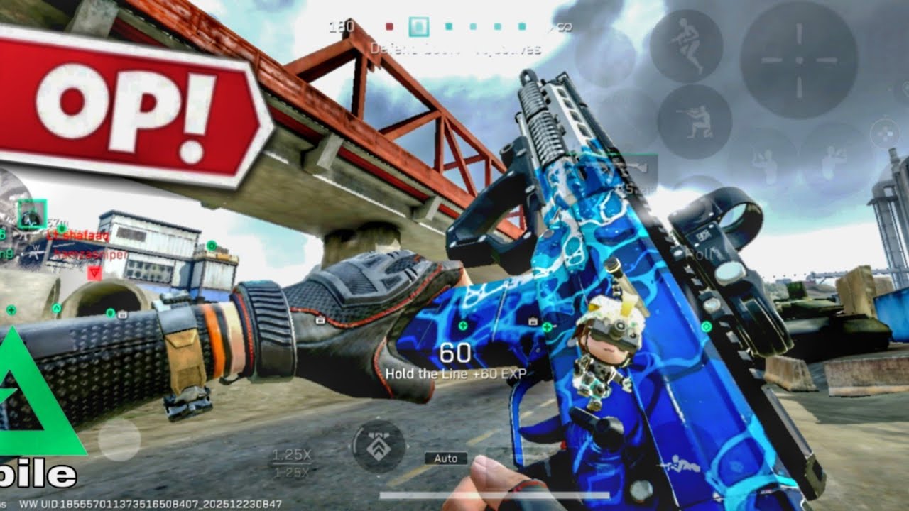 DELTA FORCE MOBILE GAMEPLAY SG552 OP BUILD  TRAINWRECK MAP