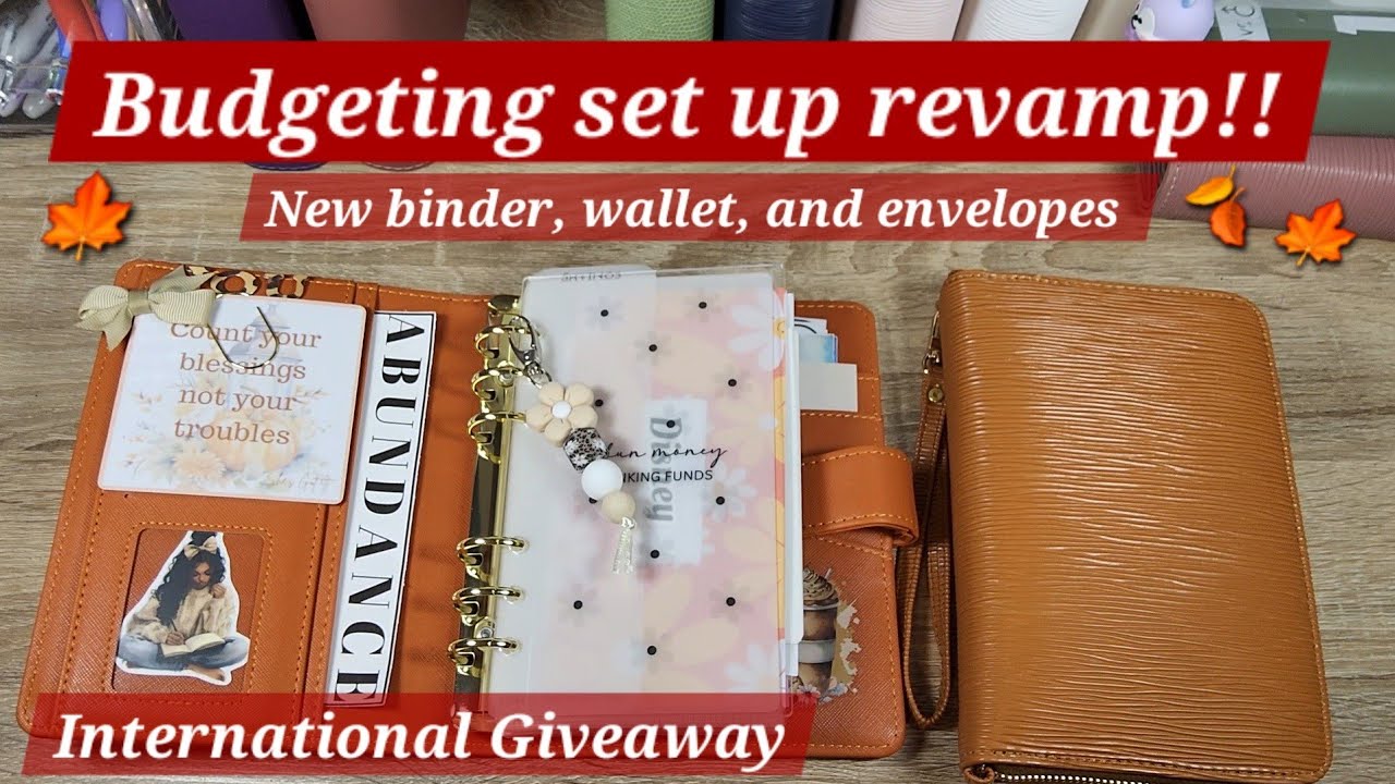 NEW 🍁Fall🍁 Cash Envelope Set-up | I'm OBSESSED 🥹 | Customizing envelopes | Decorating ✨️