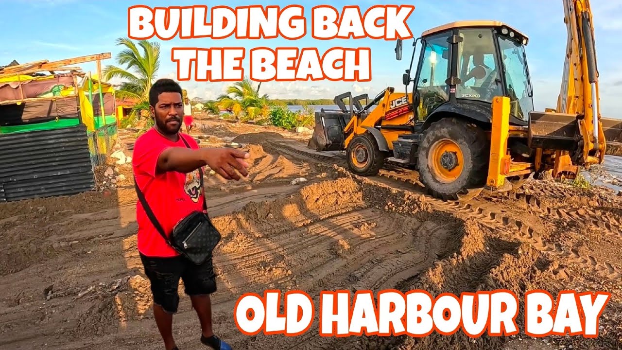 BUILDING BACK OUR BEACH AFTER HURRICANE MELISSA #hurricanemelissa #jamaica #devastation 