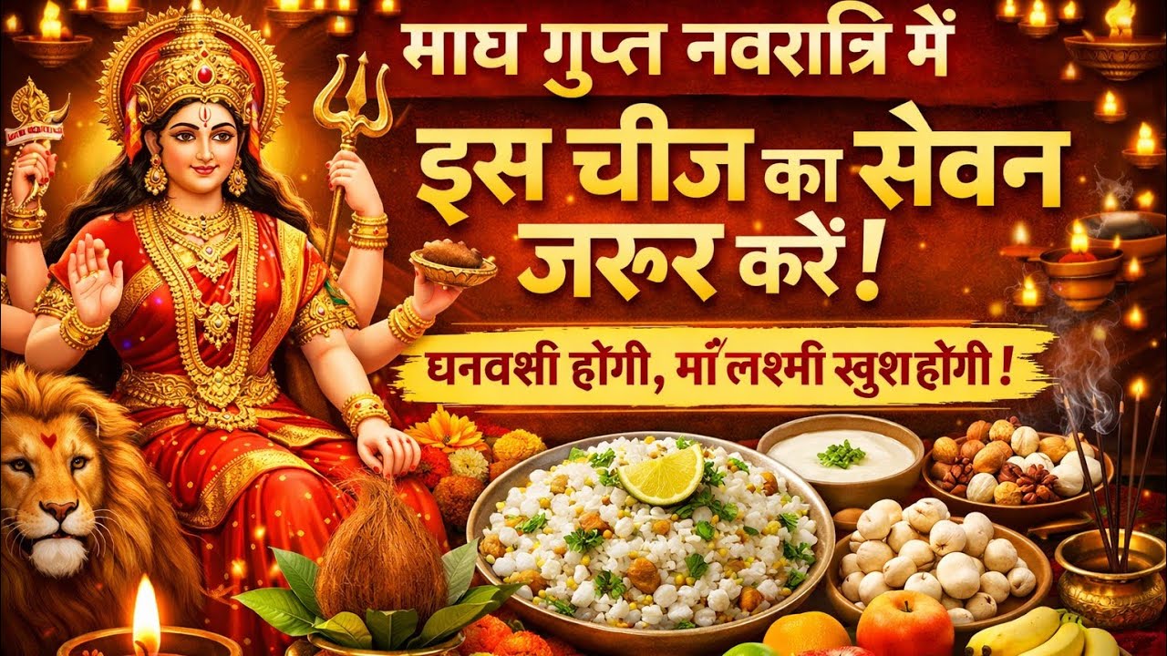 माघ गुप्त नवरात्रि में यह एक चीज जरूर खा लें | धन वर्षा का अचूक उपाय | Maa Durga Blessings