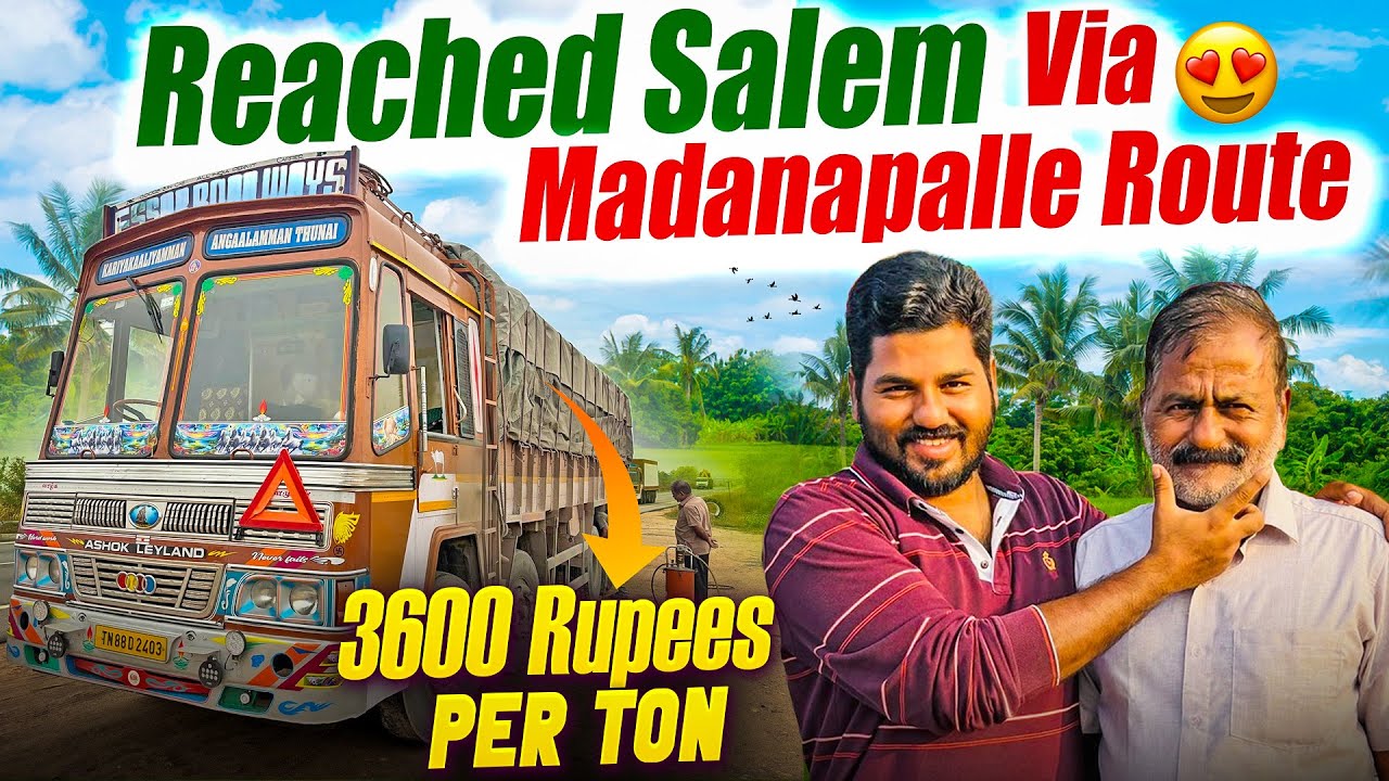 Salem Trip Day-02❤️🚛Ooty of Andhra Hills View😍🔥மதனப்பள்ளி மாங்காய் லோடு எப்போ start ஆகும்🙂😁விடாத மழை