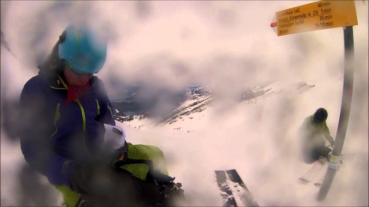 Le brisen en ski de rando Antoine/Edouard
