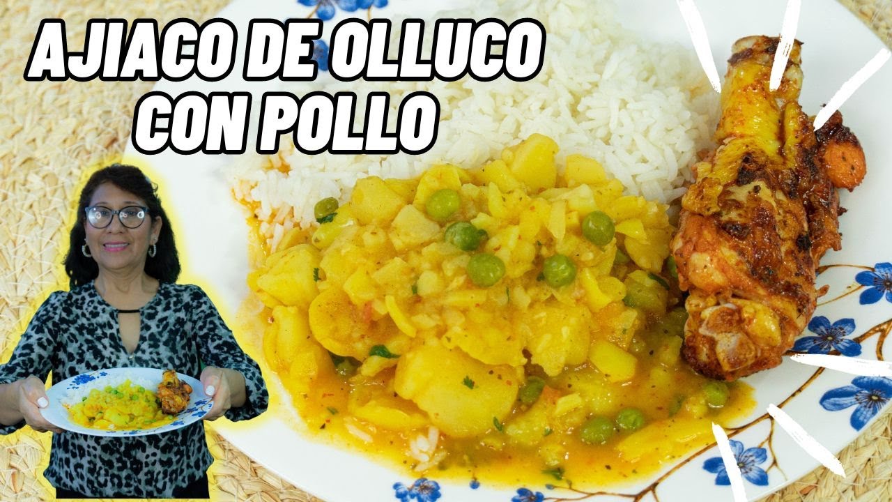 Receta del Ajiaco de Olluco !!! Receta peruana y deliciosa