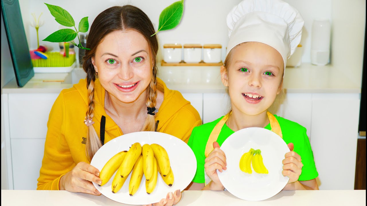 Real vs Chocolate Food Challenge for Mom