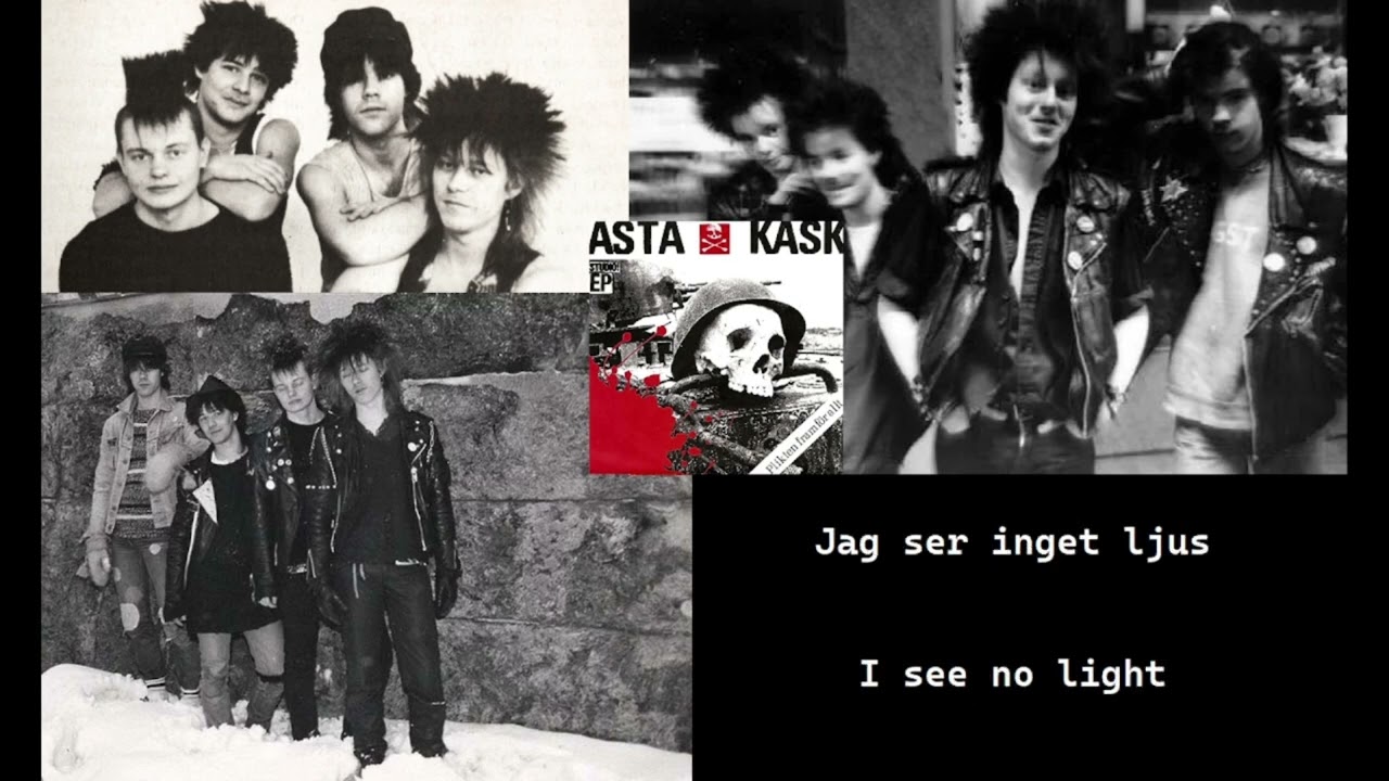 Asta Kask - Inget Ljus - English translation - lyrics on screen låttexten på skärmen