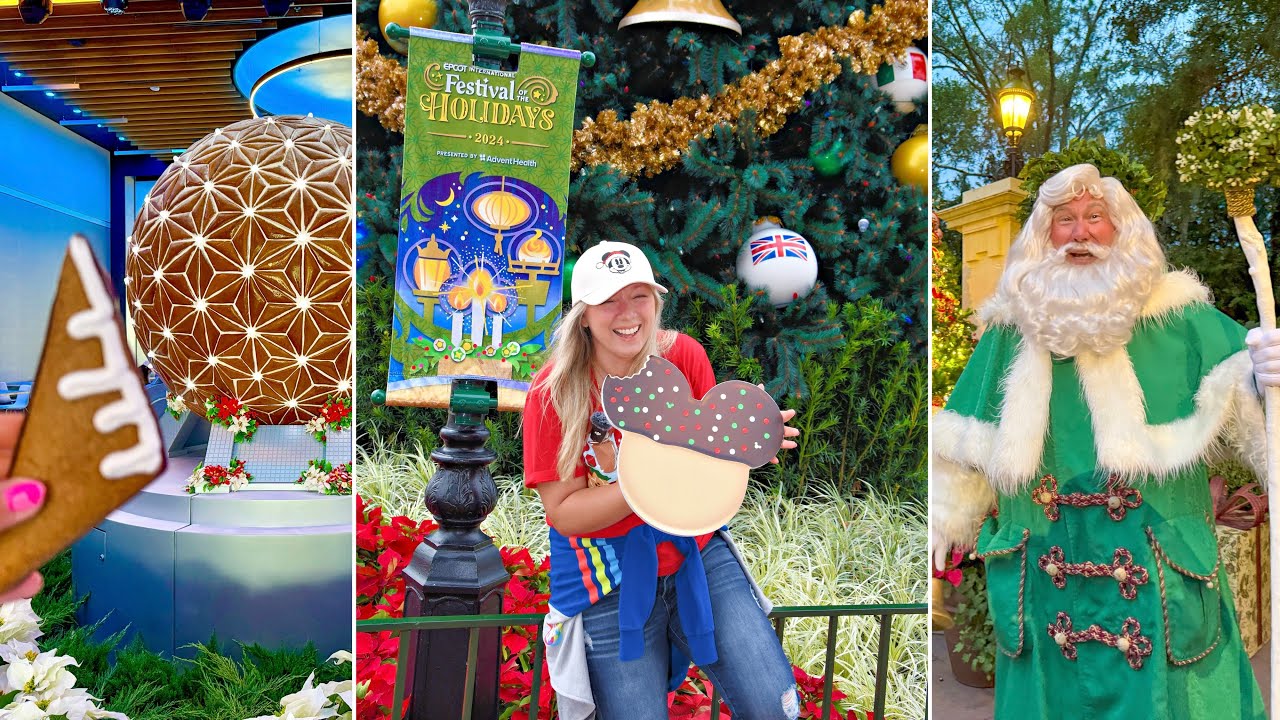 EPCOT Festival of the Holidays! NEW Foods, Spaceship Earth, Storytellers, Music & MUCH More
