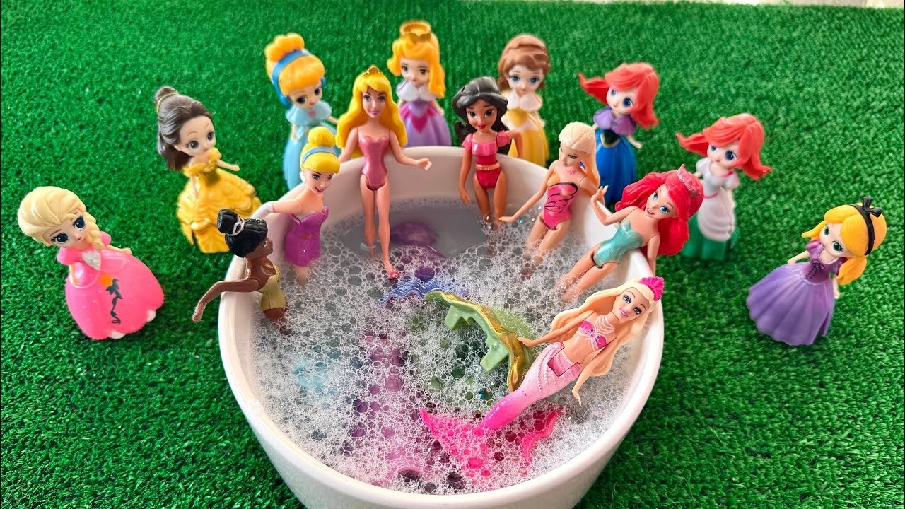 Mattel Disney Princesses Dress up Ariel, Rapunzel, Belle, Tiana, Sindirella, Mulan DIY