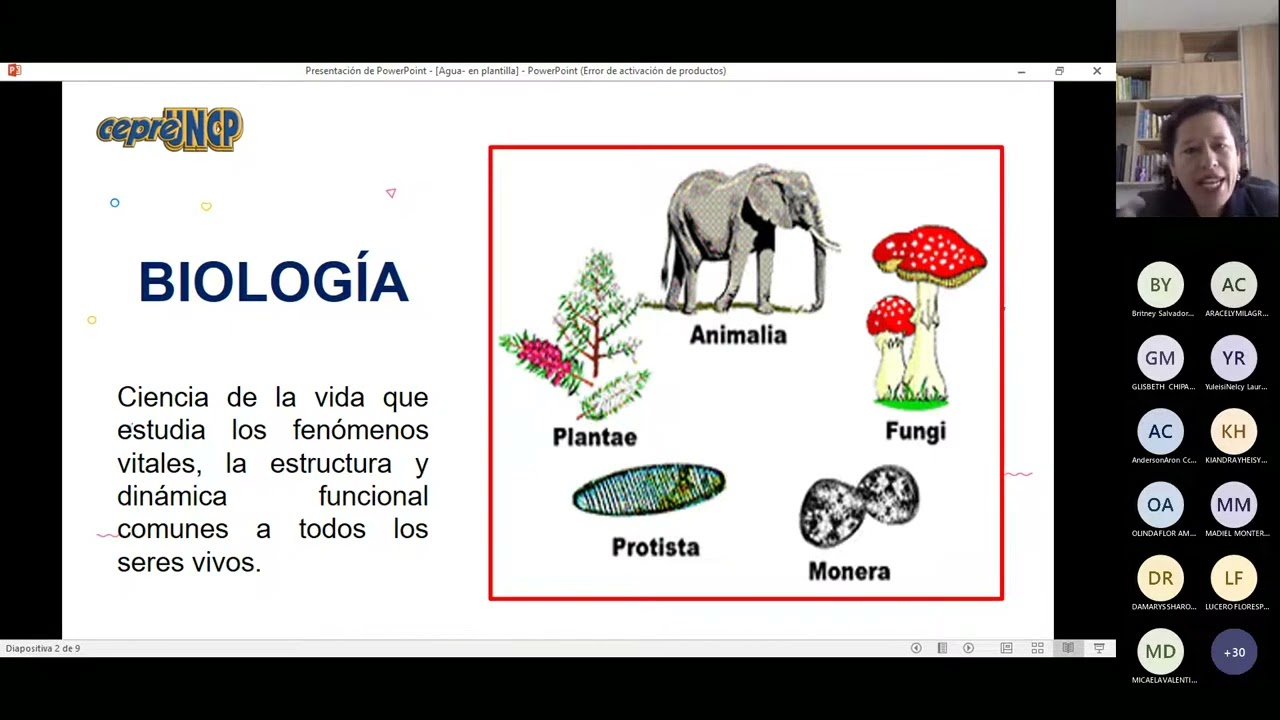 01 BIOLOGIA - COMPOSICIÓN QUIMICA DE LOS SERES VIVOS - CEPRE UNCP