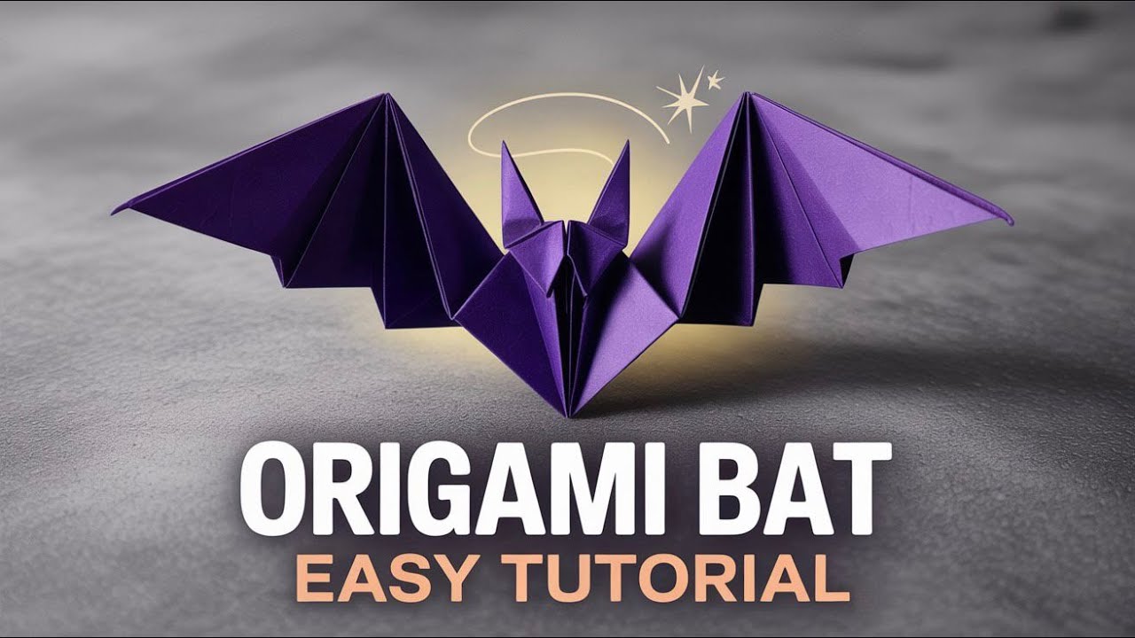 Halloween Origami Bat in Minutes