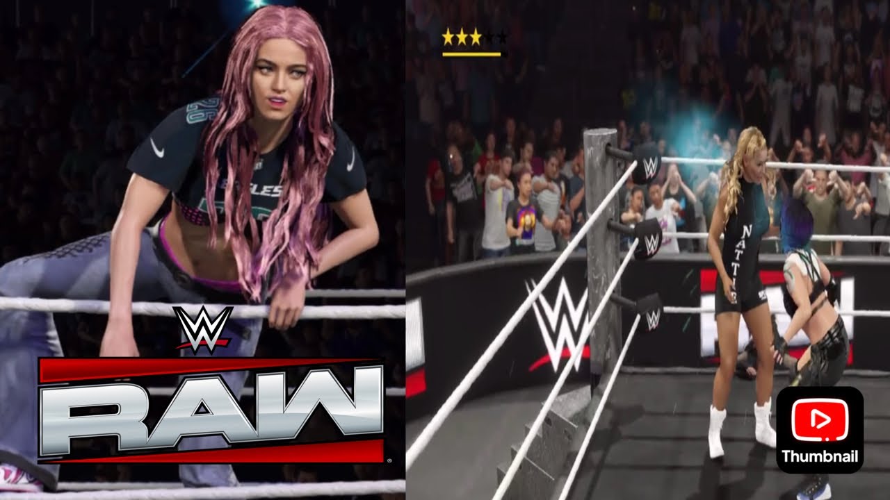 WWE 2K25 - JESSIE MORGAN STATMENT + ASUKA (W/ KAIRI SANE) VS NATALYA|RAW
