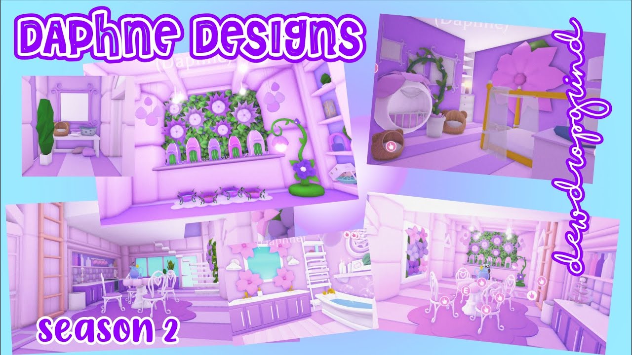 💜 SPEED BUILD in Adopt Me!💜 Daphne Designs Season 2! All Episodes! #adoptme