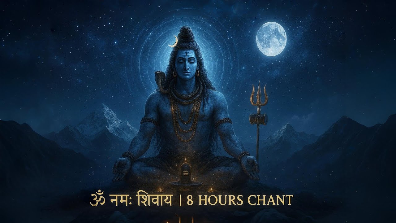 Om Namah Shivaya 8 Hours Chant | Powerful Shiva Mantra Meditation 2025