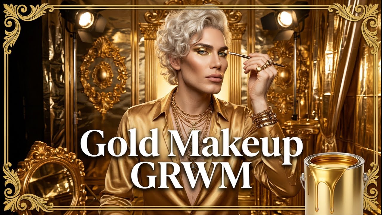 Gold Makeup GRWM with TIAGO AZEVEDO