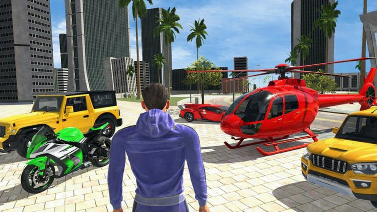 Indian theft aura simulator game 📌 helicopter ride 😂