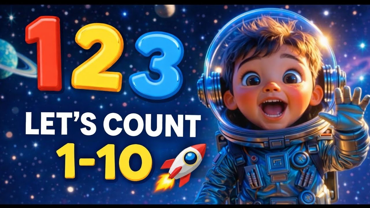 Superhero Kid Space Adventure | Numbers 1 to 10 in Hindi