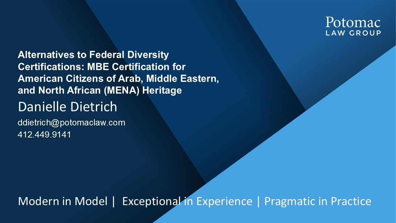 Certification Alternatives: Americans of Arab, Middle Eastern, & North African (MENA) Heritage
