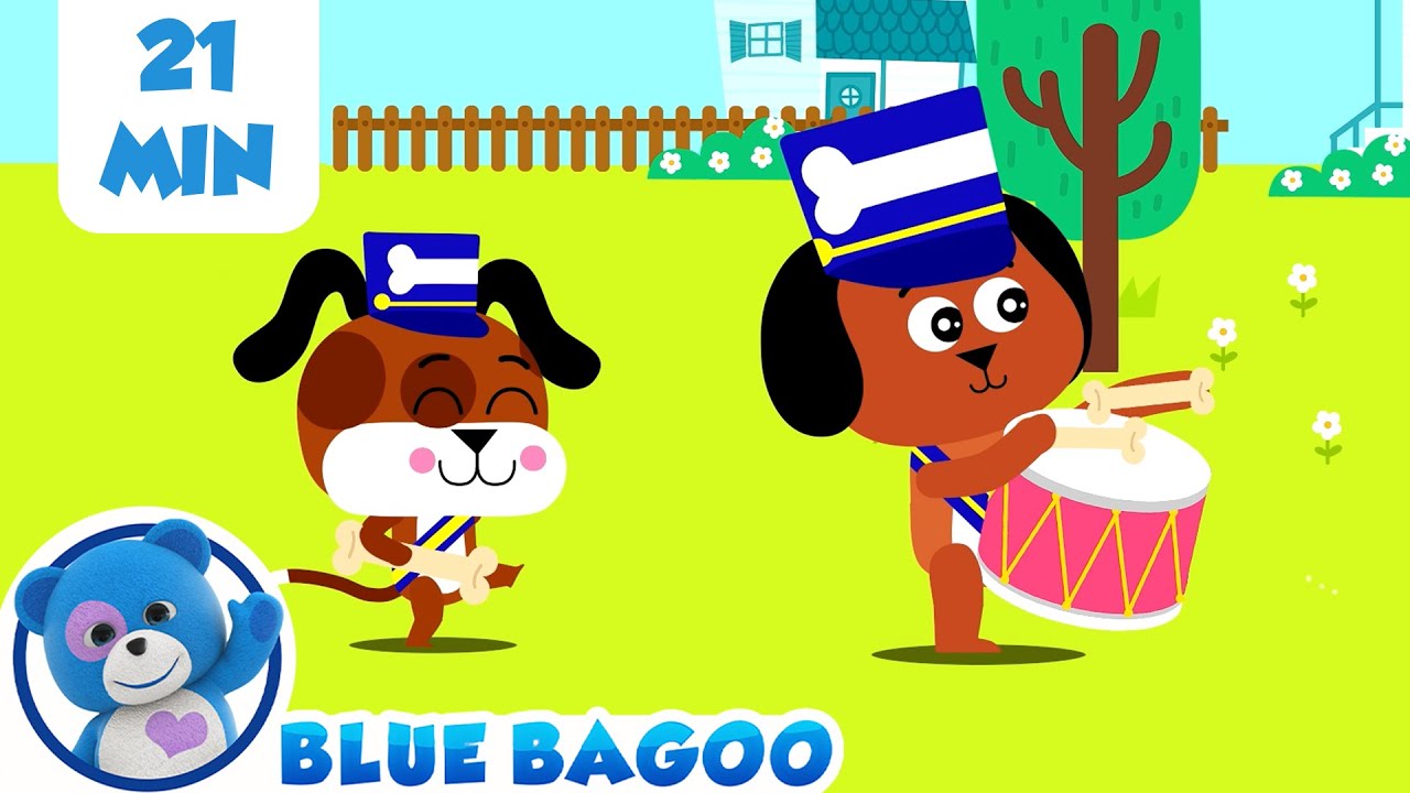 The Puppies Go Marching and More | Blue Bagoo Compilation