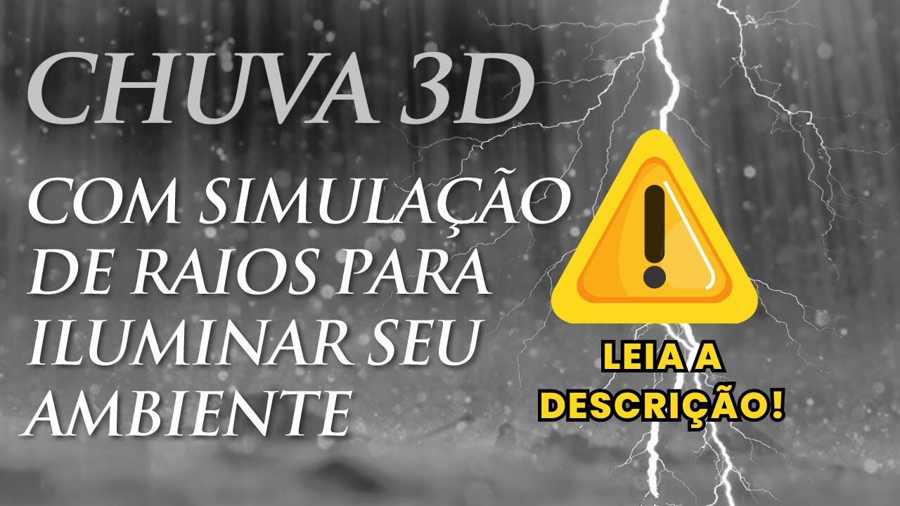Som de Chuva 3D e Trovão - Músicas para Dormir, Meditar e Relaxar (2 Horas)