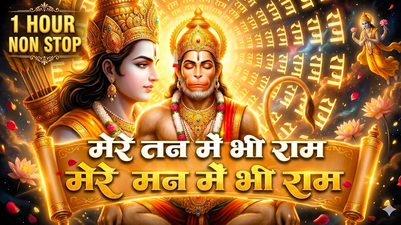 1 Hour Nonstop Ram Dhun | मेरे तन में भी राम मेरे मन में भी राम | Ram Naam Jap | Powerful Ram Bhajan