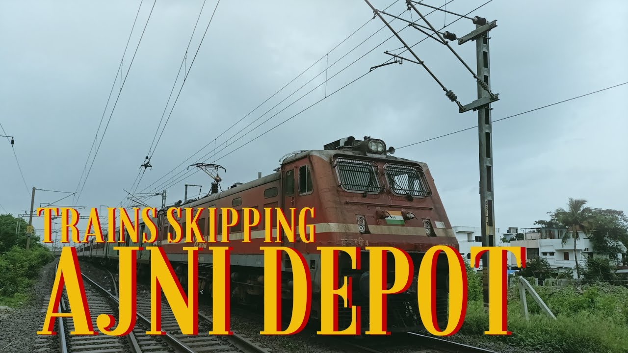 26 in 1 Trains negotiating Ajni Depot with melodious tracksounds!