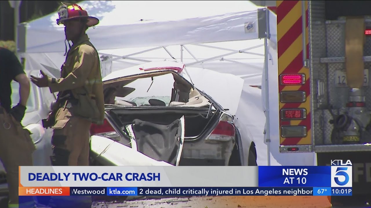 2 killed, child hospitalized after crash in L.A.'s Hyde Park