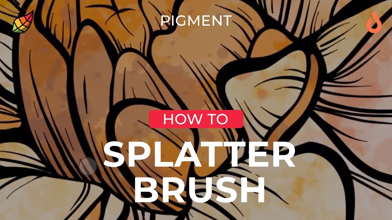 Pigment How To: Painting With The Splatter Brush | Digital Coloring Tutorials | Coloring TIPS!