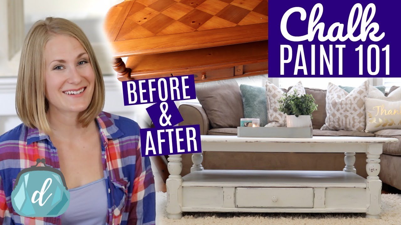 DIY FARMHOUSE TABLE ❤️ Best way to chalk paint furniture!