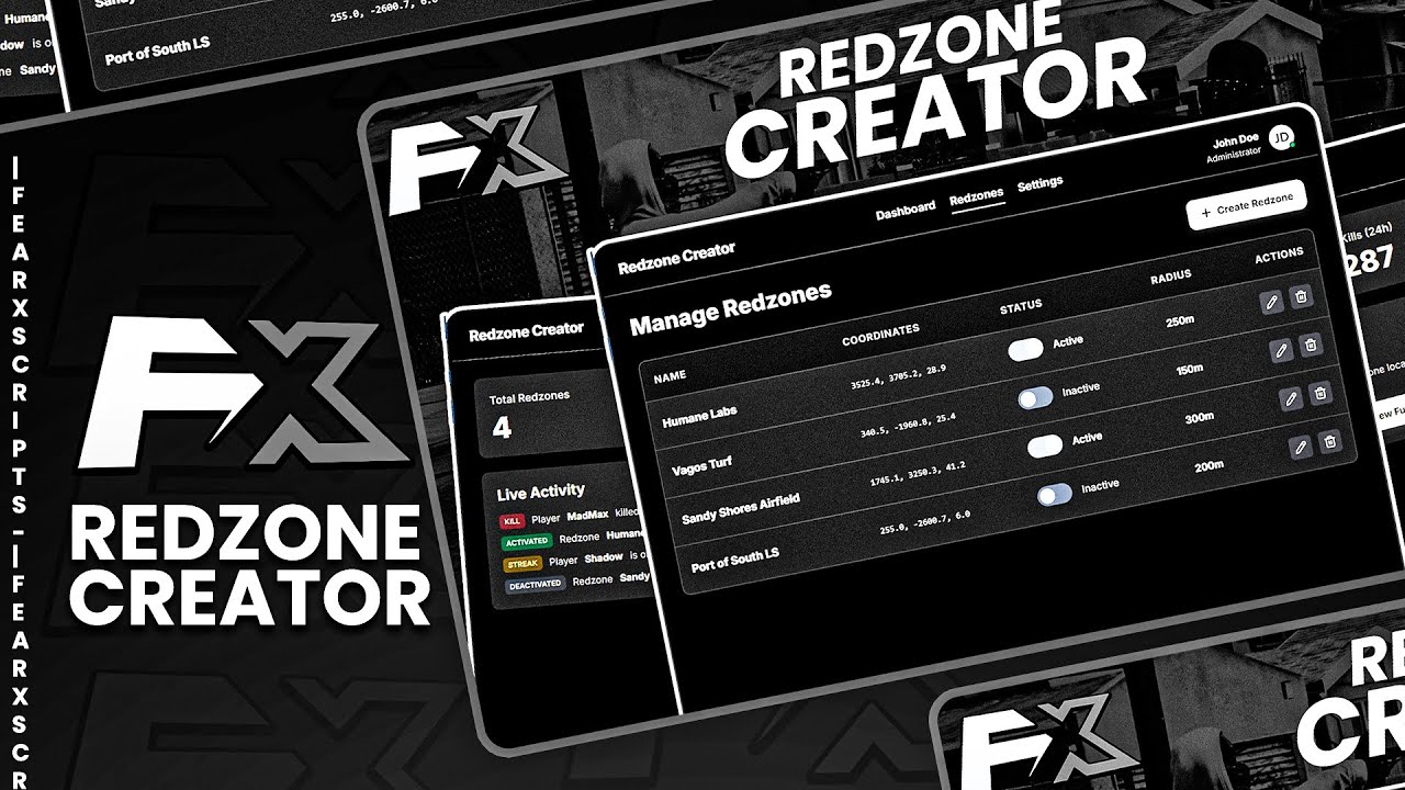 FiveM Redzone Script | Best PVP Redzone System (ESX, QBCore, QBX)