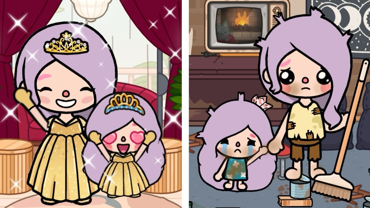 From A Poor Orphan To A Princess's Daughter 👑🌙 Sad Story | Toca Life World | Toca Boca