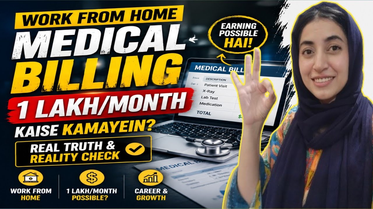Work From Home Medical Billing: 1 Lakh/Month Kaise Kamayein? 🔥 Real Truth & Reality Check 2026 