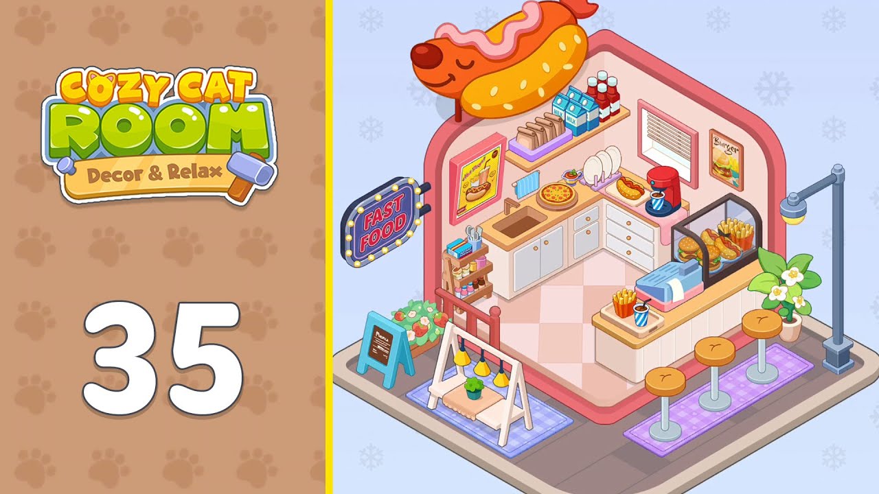 Cozy Cat Room: Decor & Relax Level 35